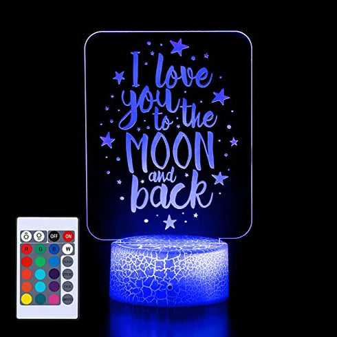 I Love you Multicolor 3D Night Light